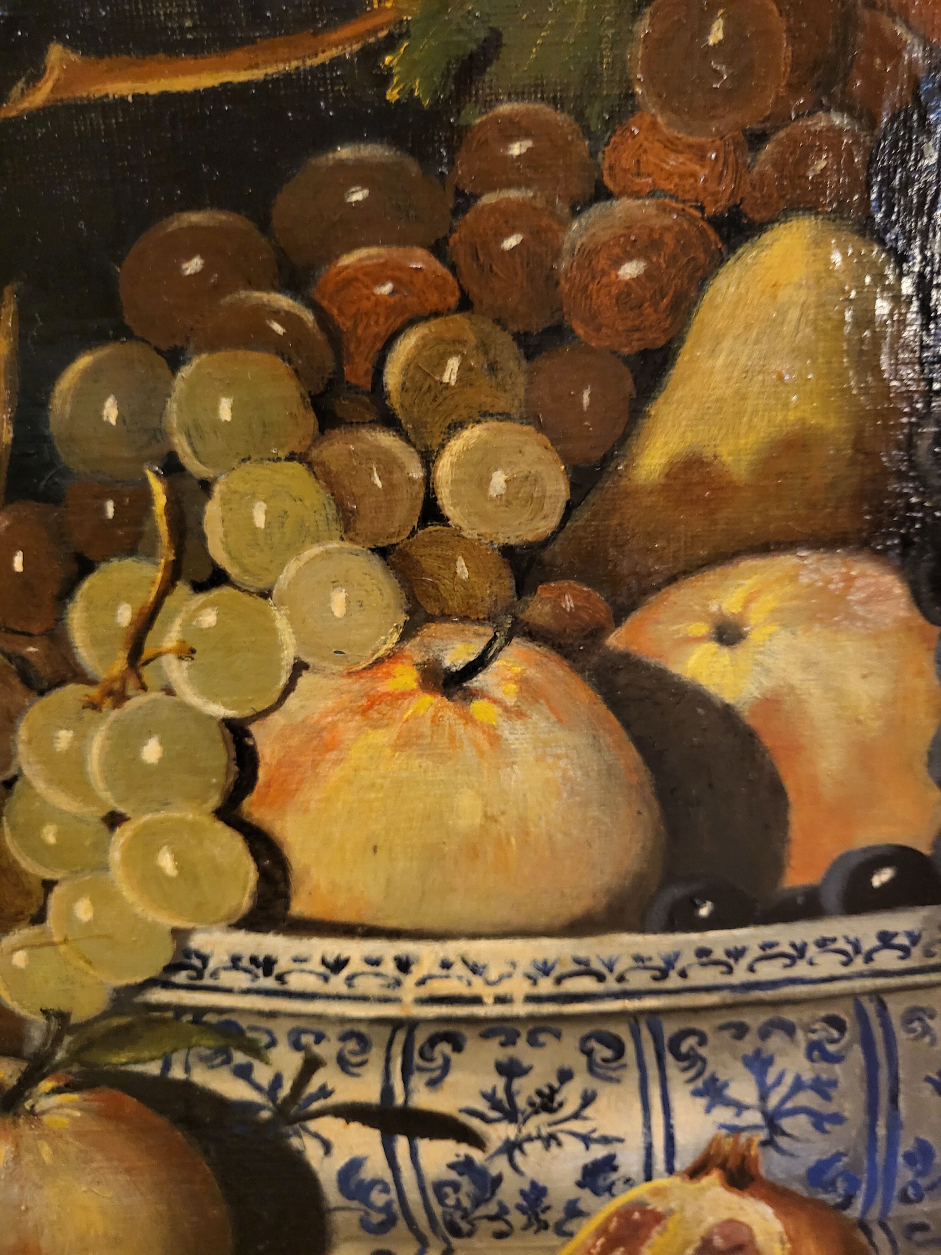 Oil on canvas "fruits"