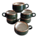 Série de 6 tasses vintage expresso Helvetia Express