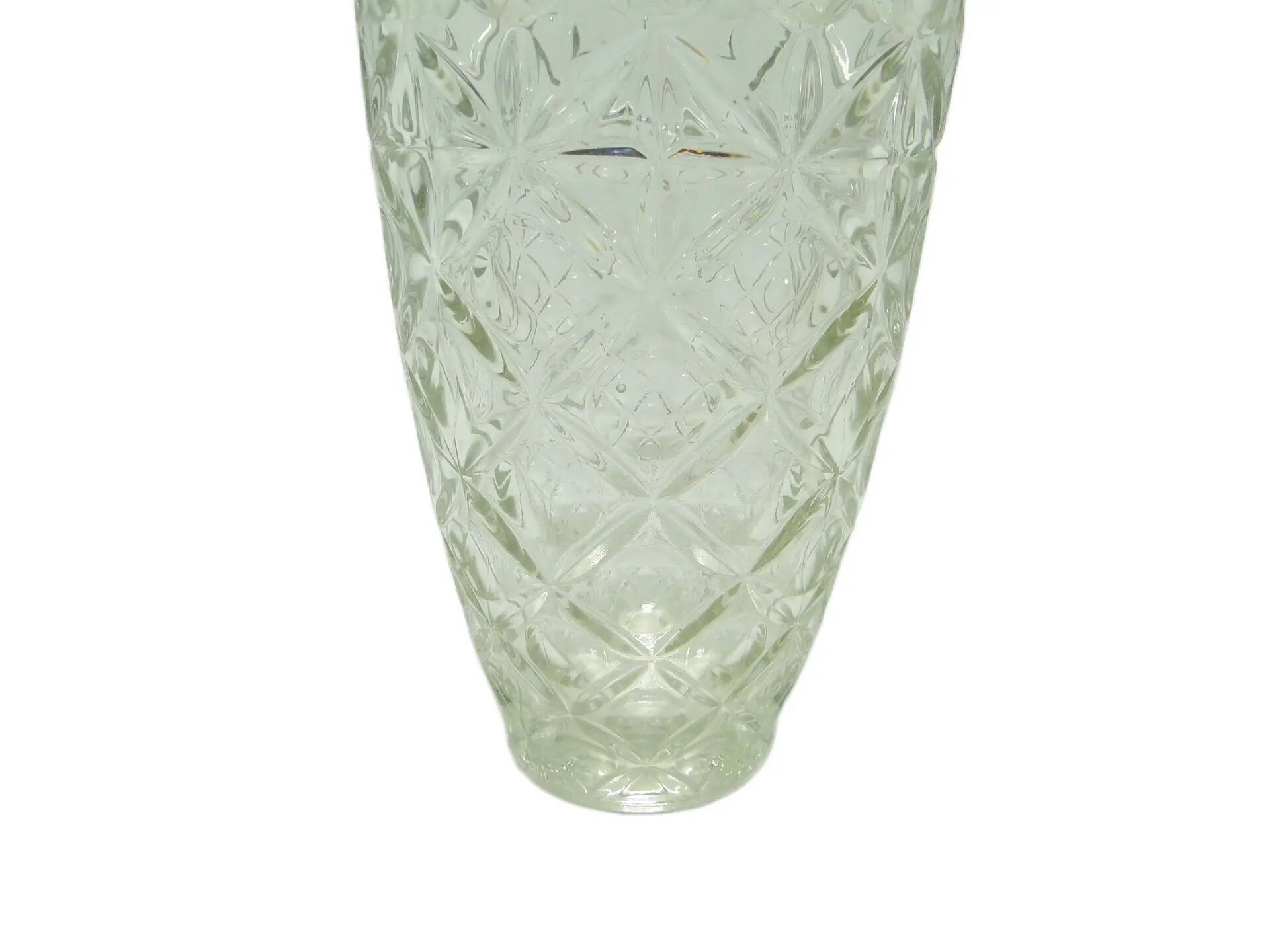 Vase, mid-century modern, glass, Huta Hortensja, Poland, 1950s
