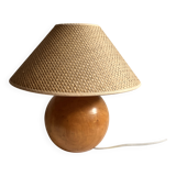 Lampe de chevet en bois