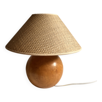 Lampe de chevet en bois