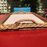 rattan orangeade tray