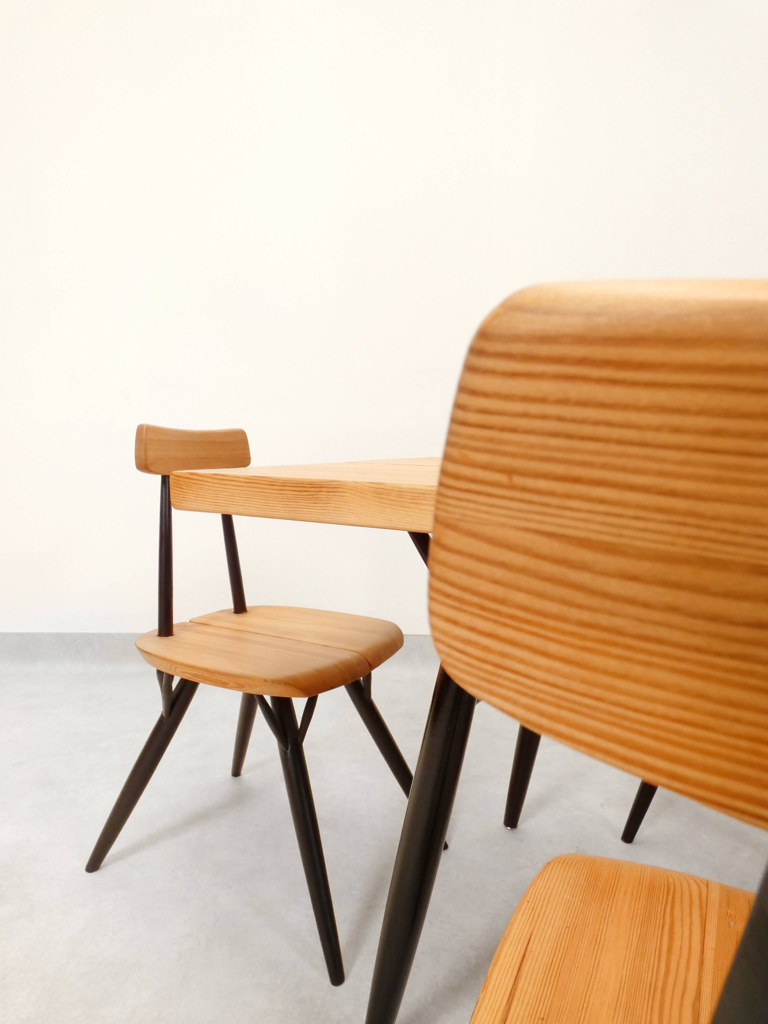 Ilmari Tapiovaara “Pirkka” dining set for Laakan Puu Finland