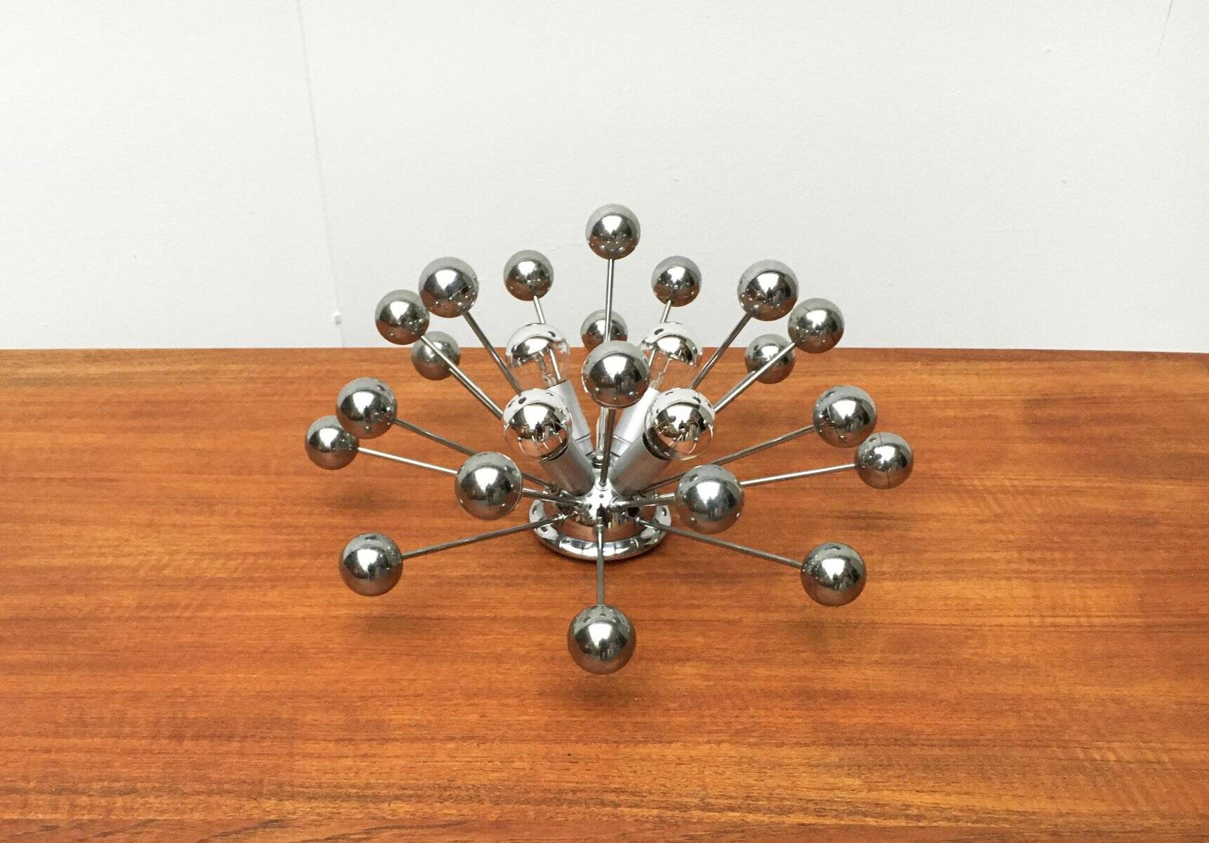 German atomic table lamp from the mid-century space age by Cosack.