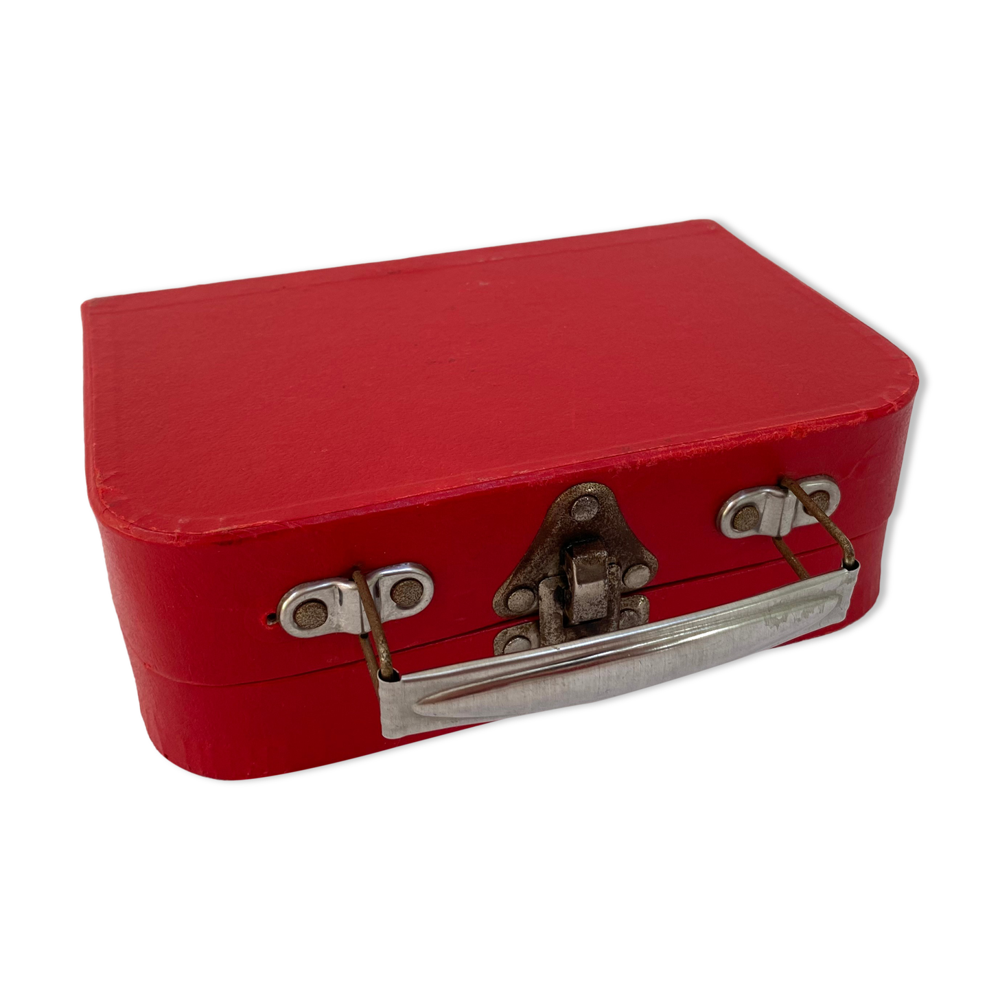 Red suitcase from the 60s