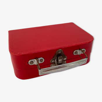 Red suitcase from the 60s