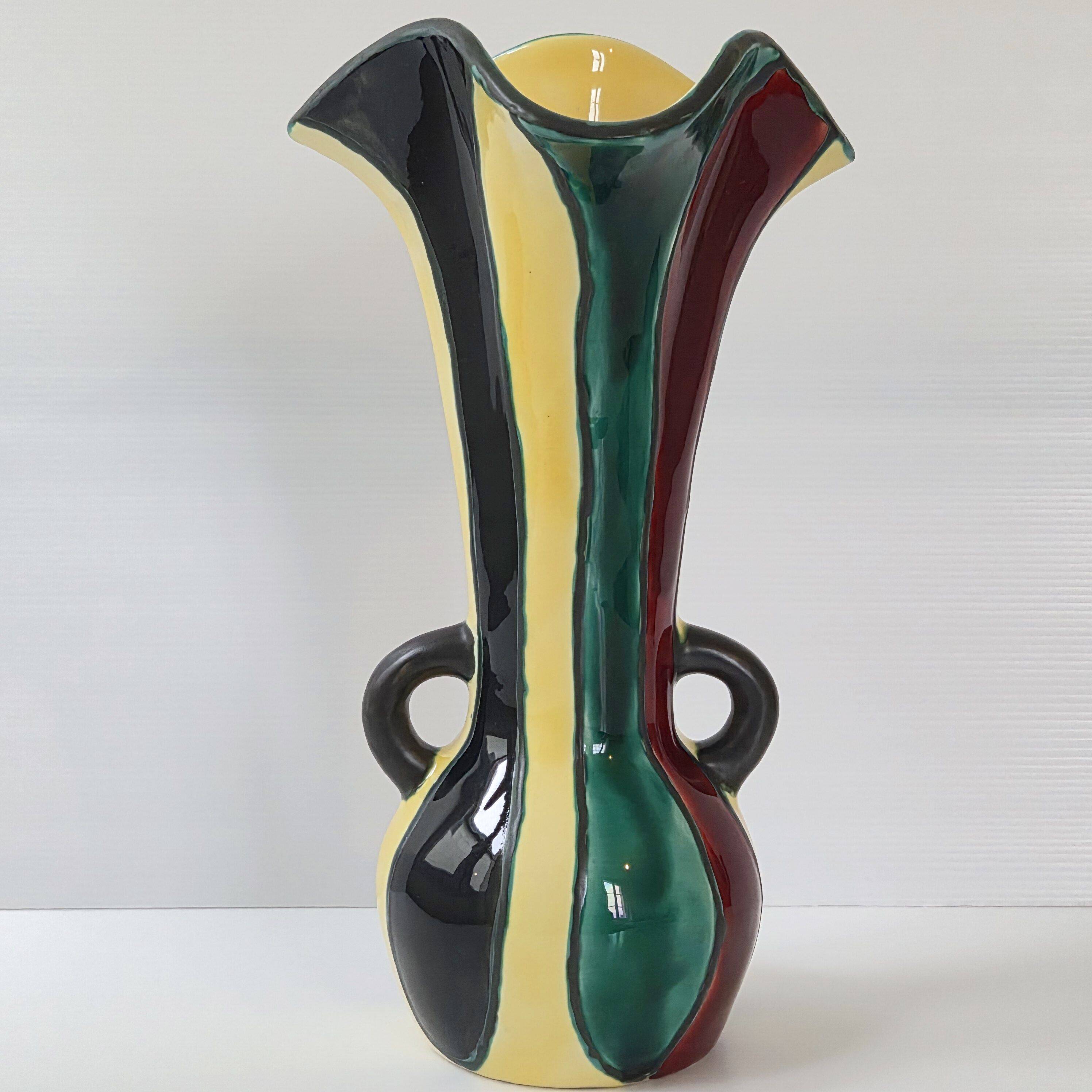 Vintage vase by Gabriel Fourmaintraux 1960