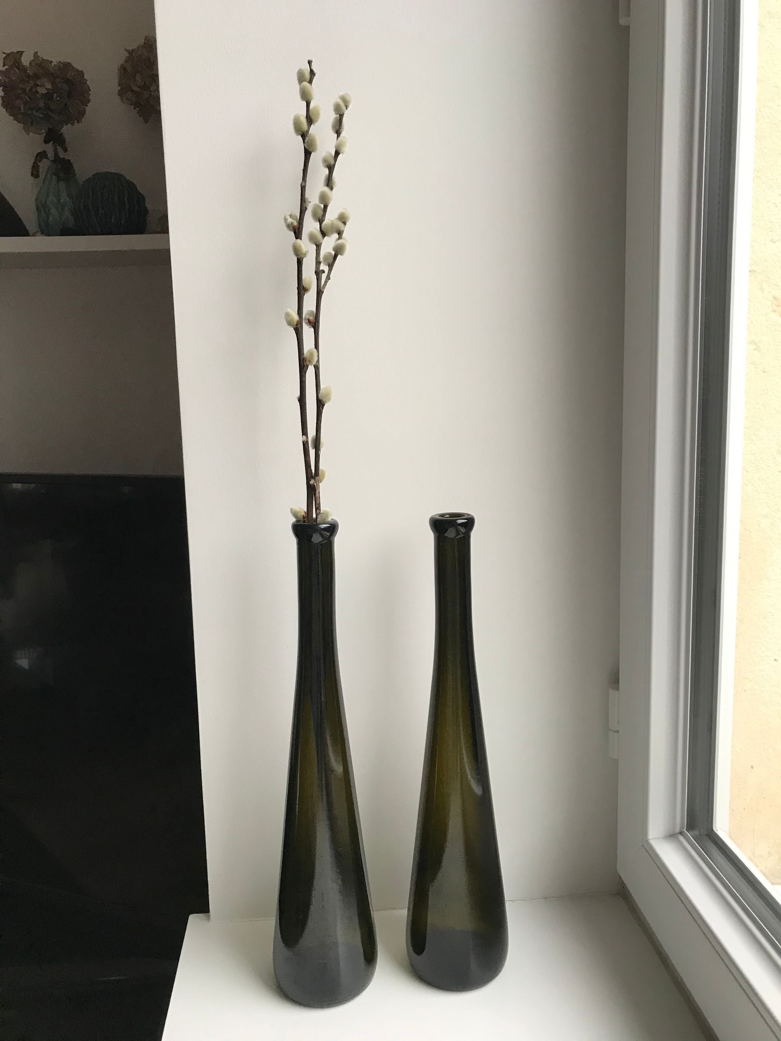 Vintage soliflores bottle duo 70s
