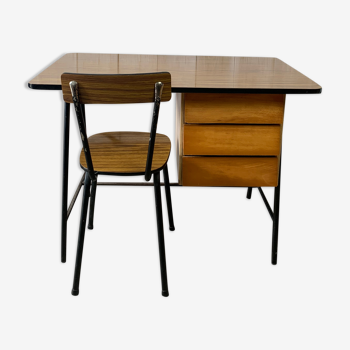 Bureau avec chaise formica