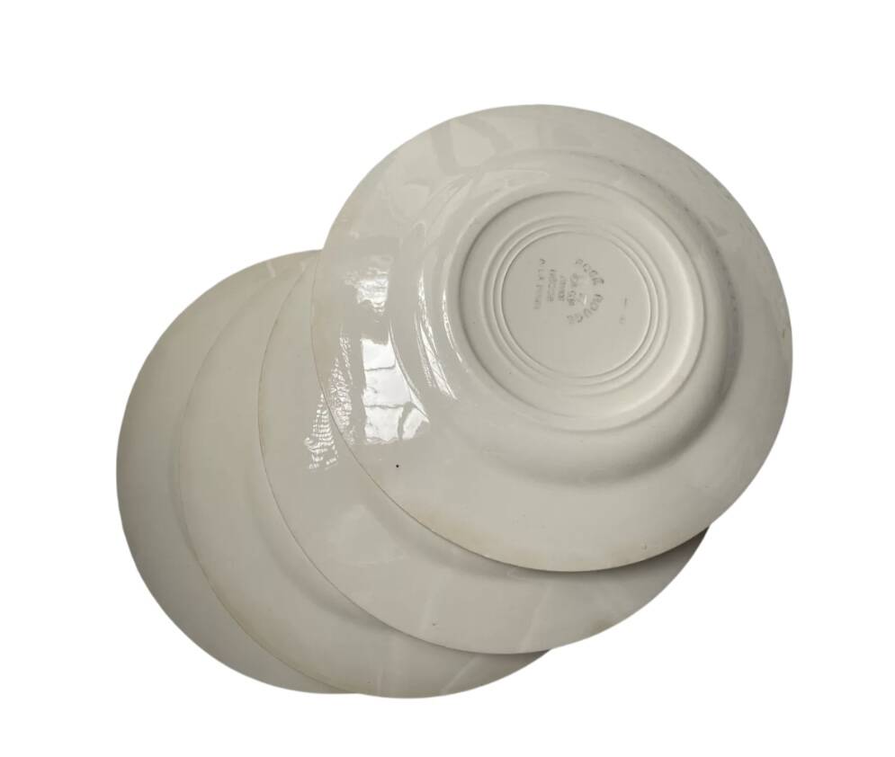 Dessert plates with rose decoration HBCM