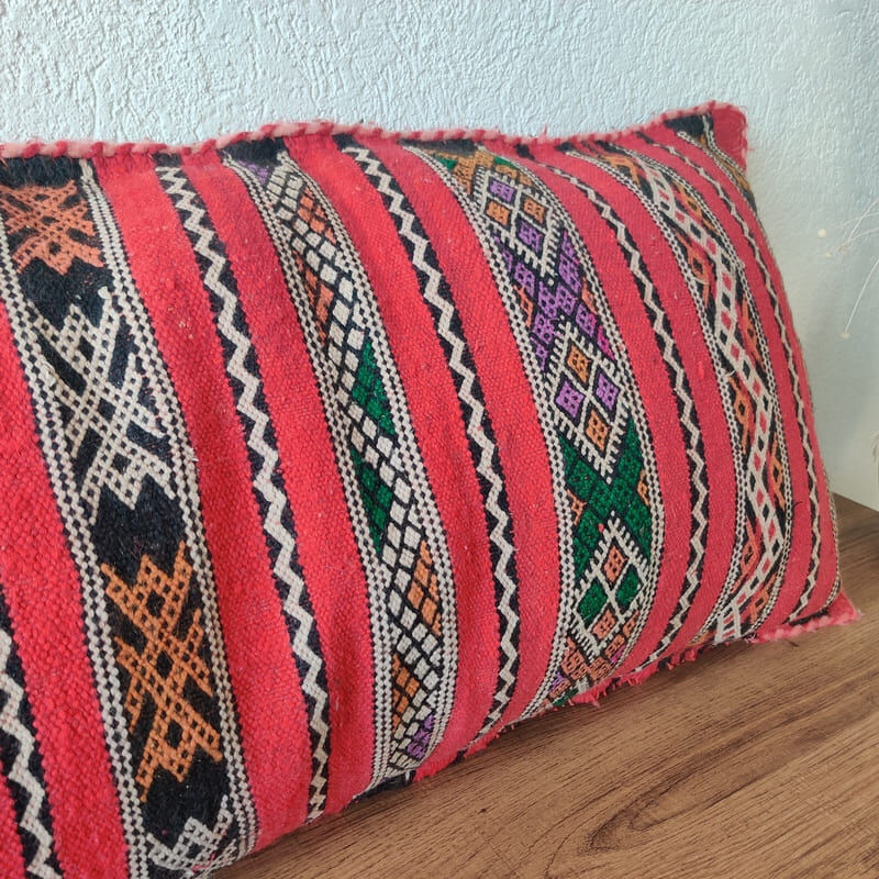 Long Berber Cushion Kilim Vintage