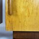Tables de chevet Art Déco restaurées avec plateaux en verre noir, années 1950, lot de 2