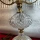 Italian style table lamp, glass artist Charles Balembois, glass & B