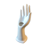 White ceramic hand-made vase by original 70s JMR