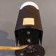 Lita 1950 wall lamp in vintage brown metal.