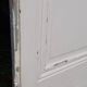 Communication door h221xL90cm old paneled, molded, interior