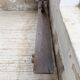Dark patinated 1900 bench 220cm