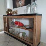 Solid wood cobbler's display case