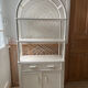 Rattan bookshelf shelf