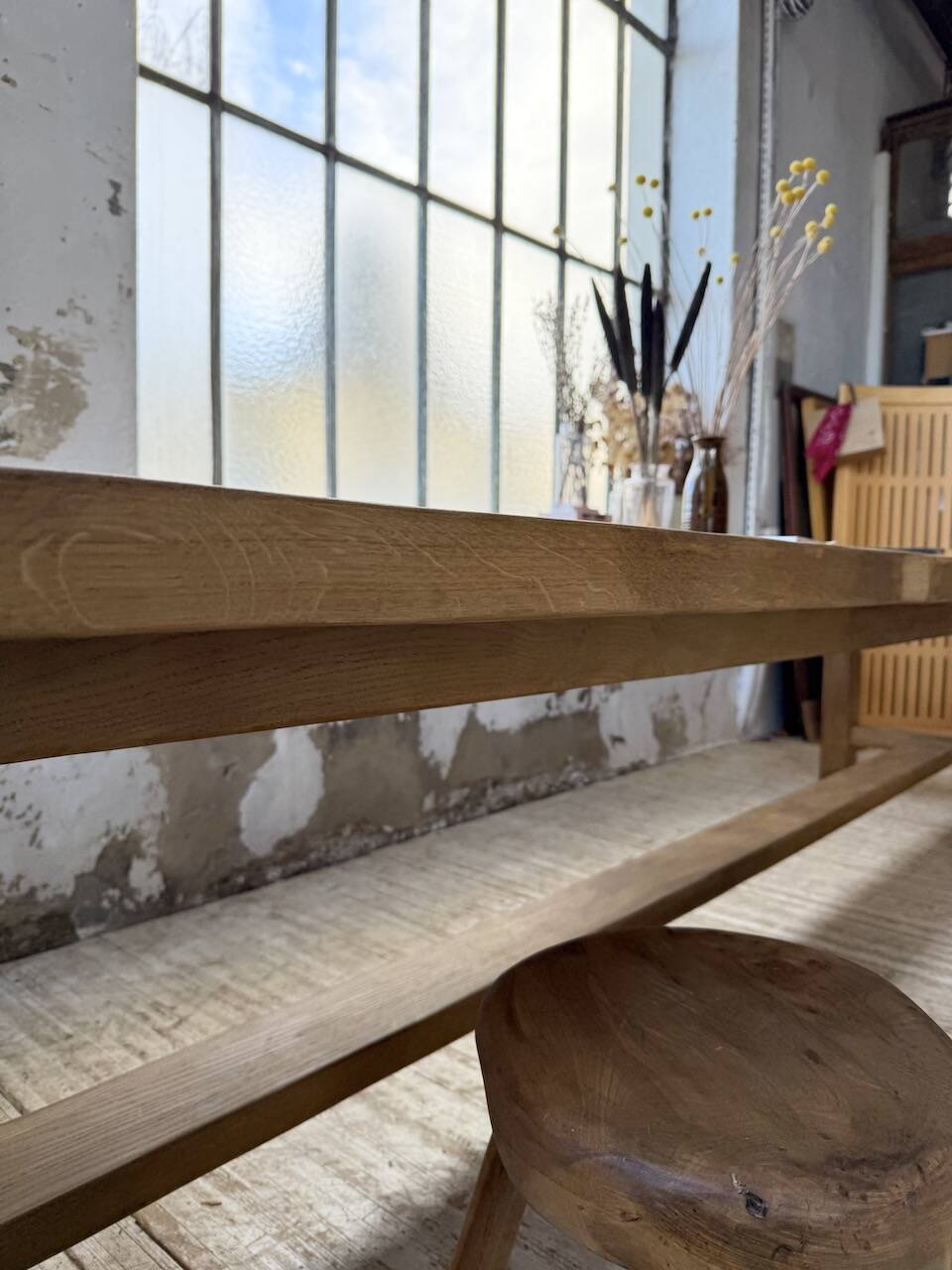 XXL solid oak farmhouse table 3.5m