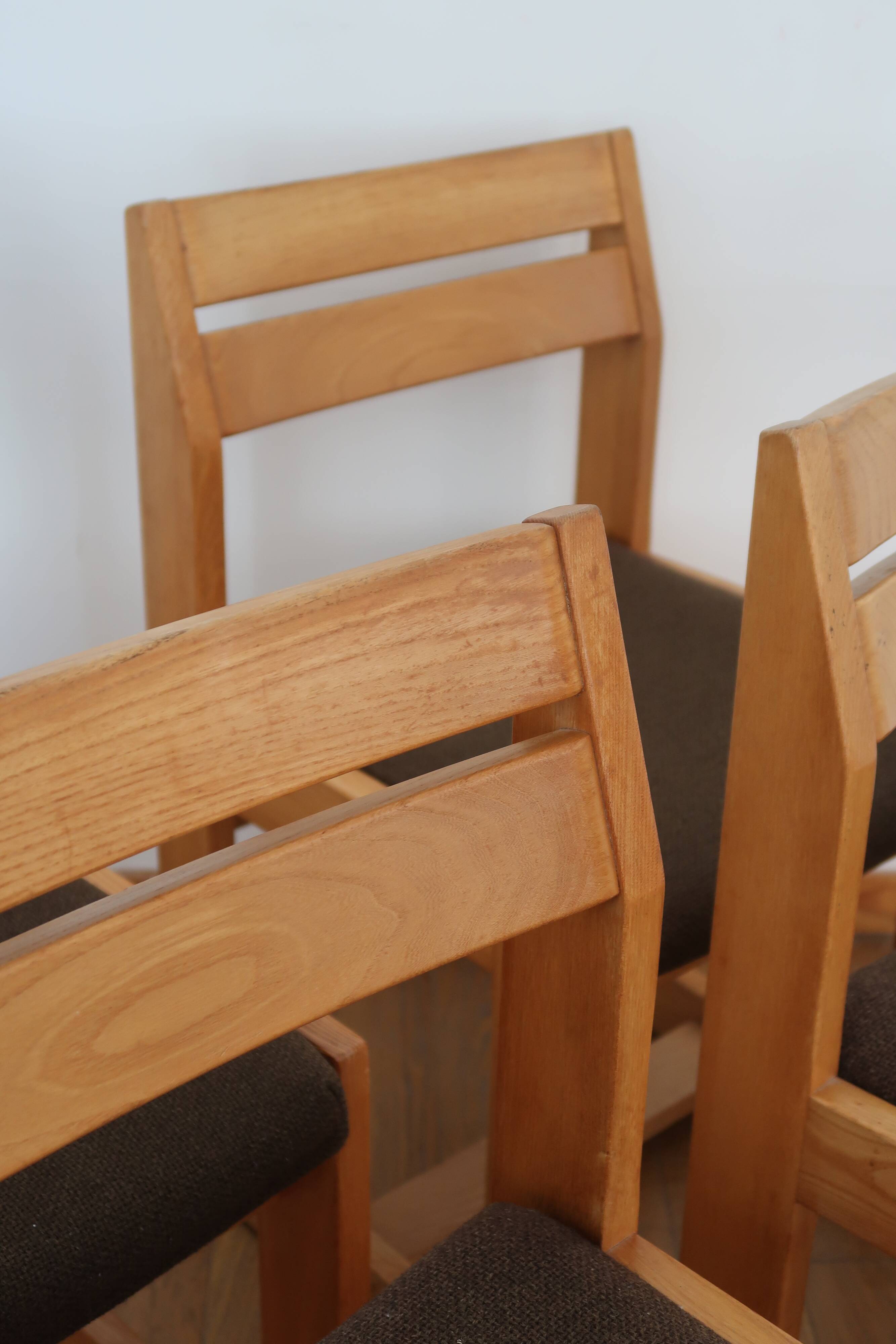 4 chairs sleigh Maison Regain