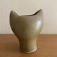 Vase sculpture cat in stoneware Johanna Grothendieck