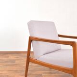 Fauteuil en teck suédois du milieu du siècle par Alf Svensson pour Dux, années 1960.