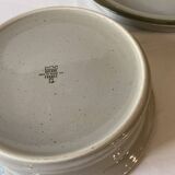 Duo of serving dishes in grand feu stoneware, Brenne earthenware