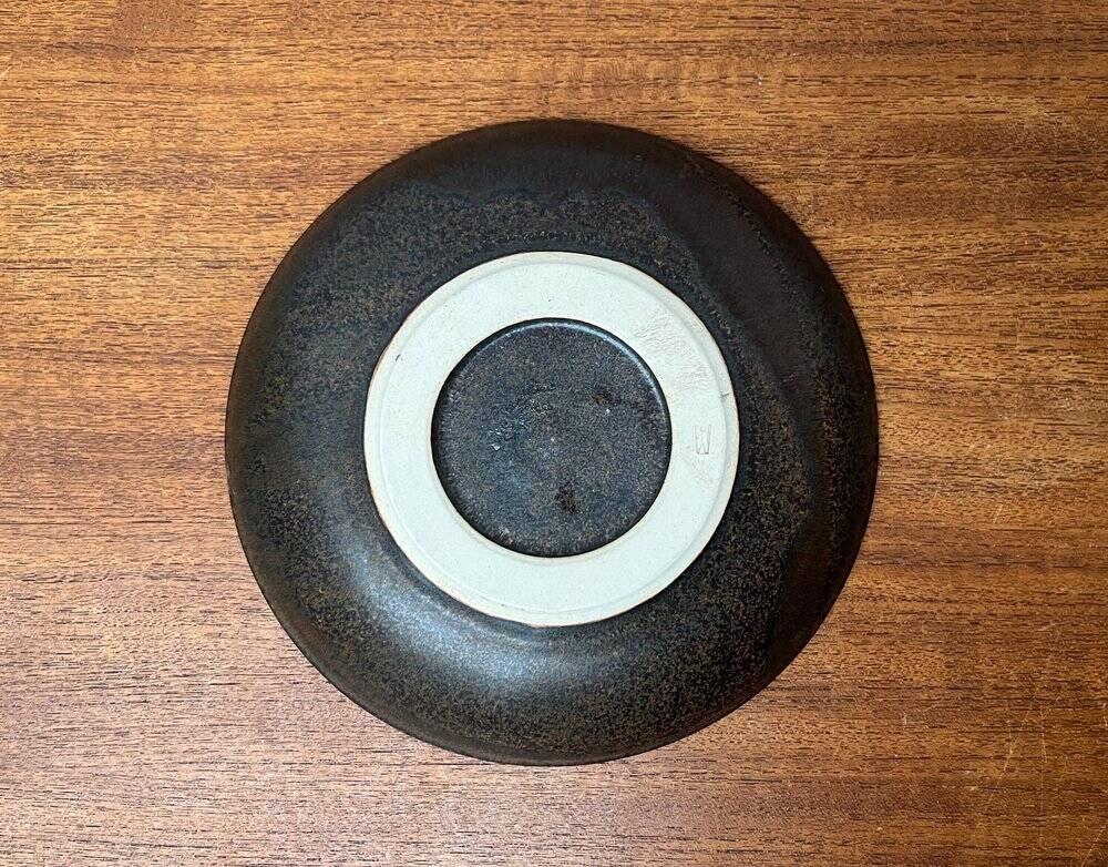 Mid-century German studio pottery bowl by Otto Wichmann, 1960s.