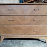 Commode pieds compas grande largeur