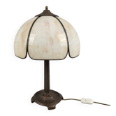 Art Deco mushroom lamp, Tiffany by Honsel Leuchten, 1970