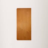 Scandinavian 1950s birch chest of drawers with brass handles