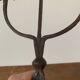 Brutalist Iron Candle Holder Circa 1970 Vintage