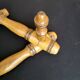 Antique extendable wall coat rack, accordion, 9 hooks.