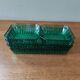 Set of 4 vintage green glass dishes