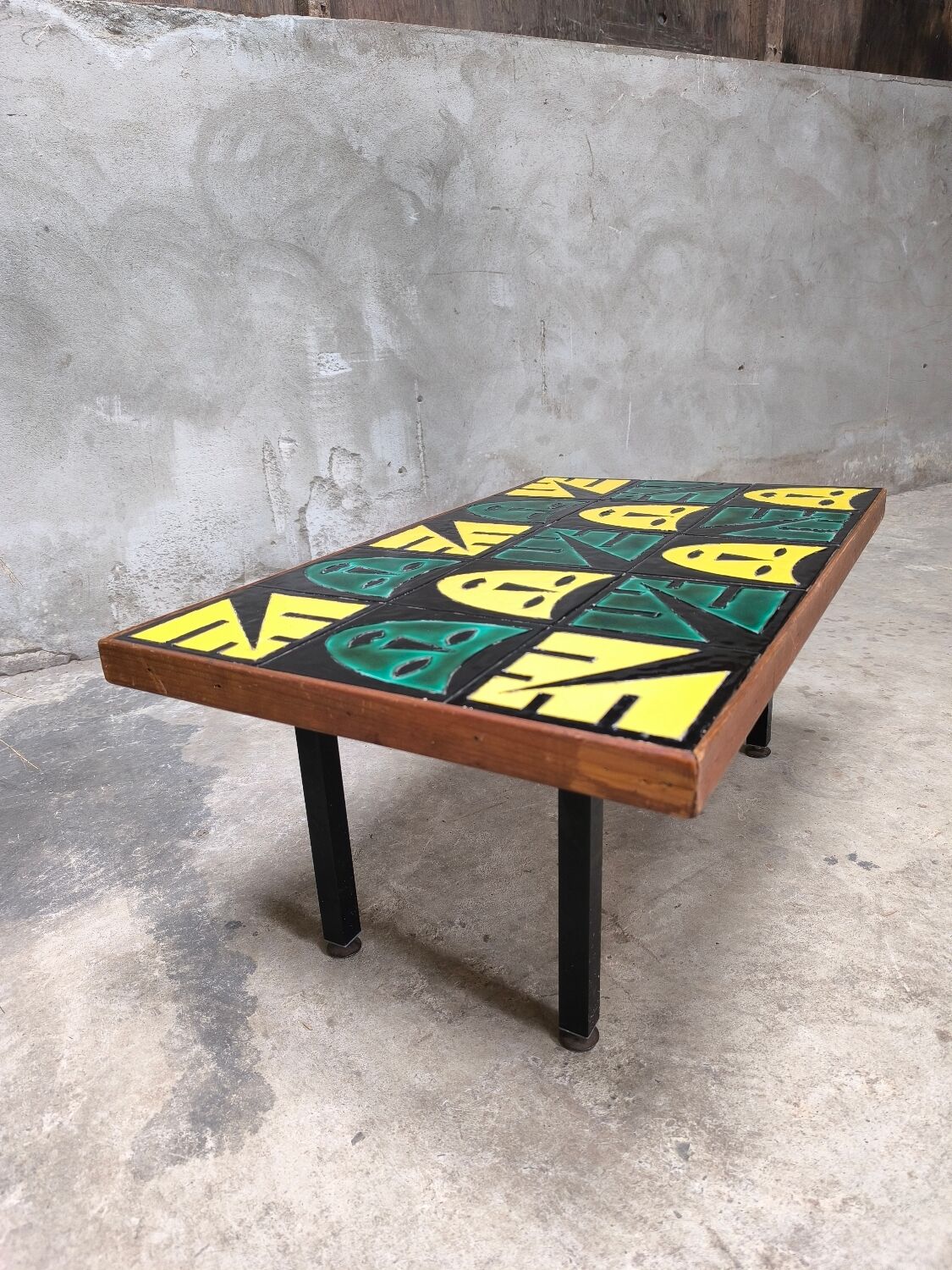 Vintage ceramic coffee table