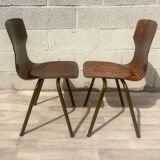 Set of 2 design and vintage chairs Eromes 60s