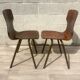 Lot de 2 chaises Eromes 60s