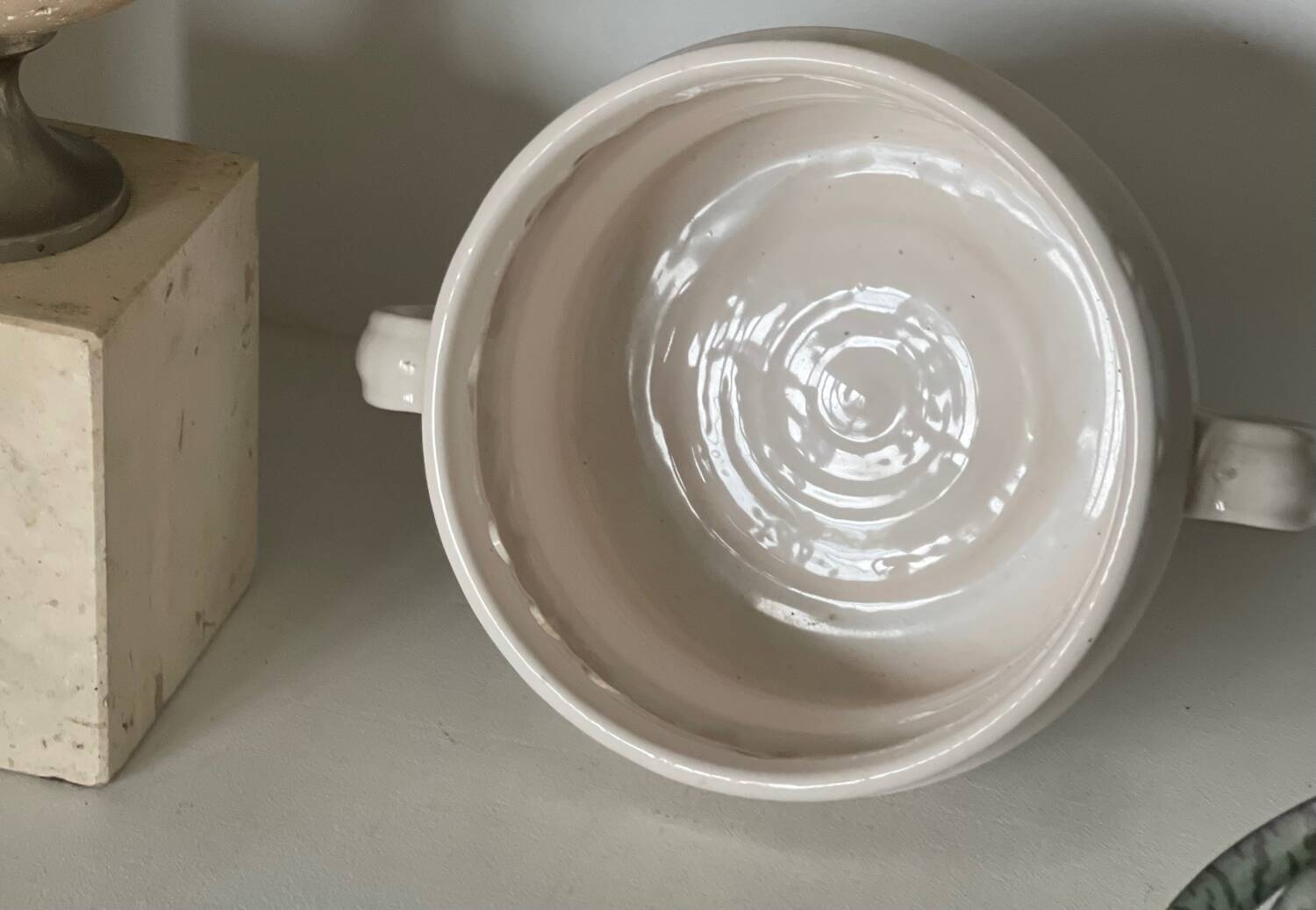 Antique openwork porcelain cup