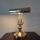 Brass desk or banker lamp