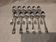 12 silver plated dessert spoons, Francia goldsmith, single-flat, 18.7cm