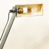 Italian black-lasated metal lamp 1960s