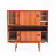 Vintage teak buffet with sliding doors, France 1960