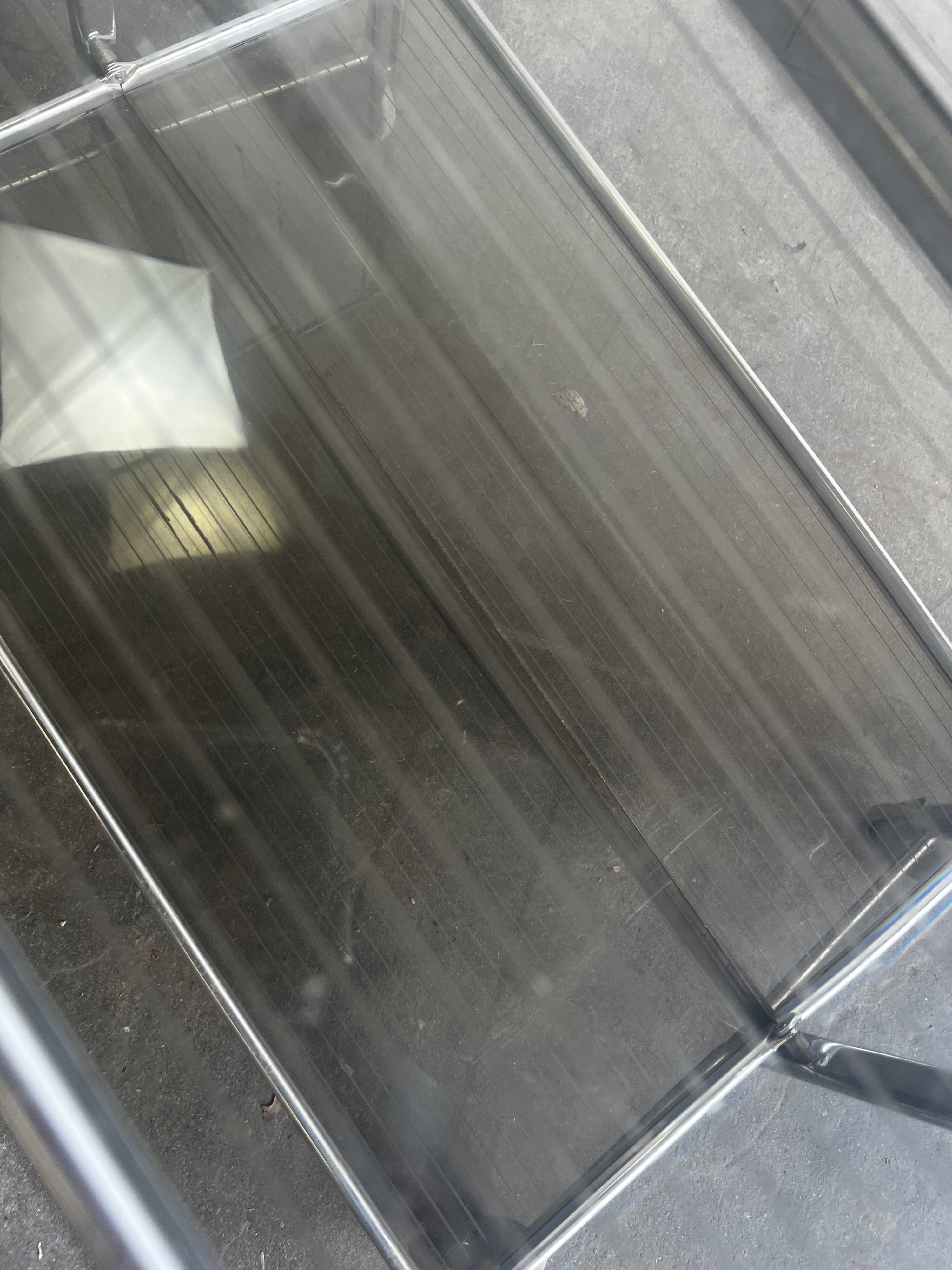 Vintage Folding Bar Cart/Side Table on Wheels