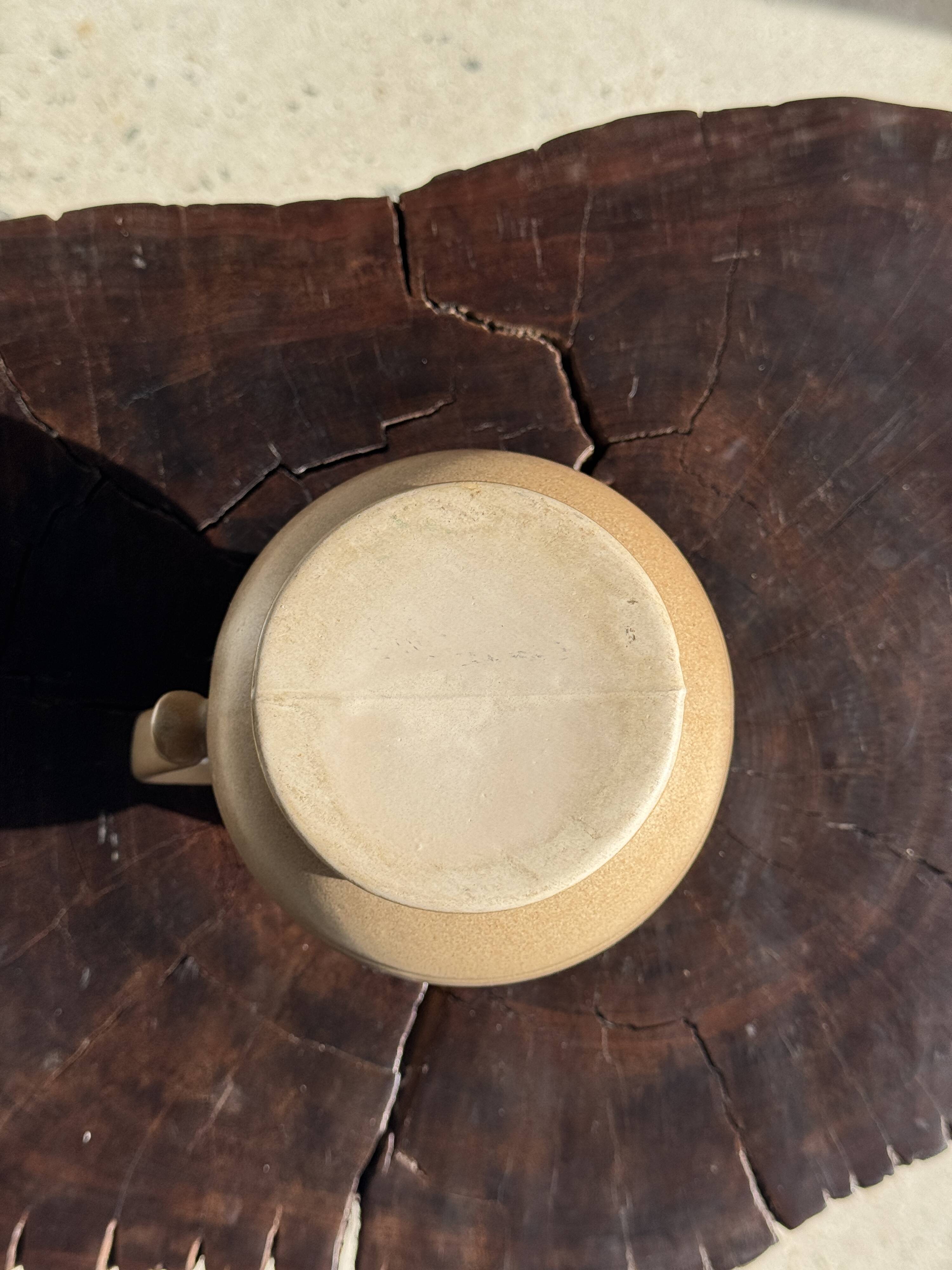 Vintage stoneware round carafe