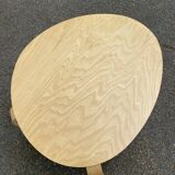 Scandinavian coffee table curved wood ikea svalsta 73cm