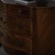 18ème siècle, commode danoise baroque serpentine antique en noyer