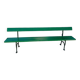 Large wooden and cast iron garden bench 224 cm