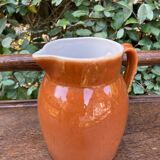Small pitcher with brown water
