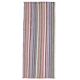 Vintage Turkish Oushak Handmade Wool Cotton Pink Area Rug 89x209
